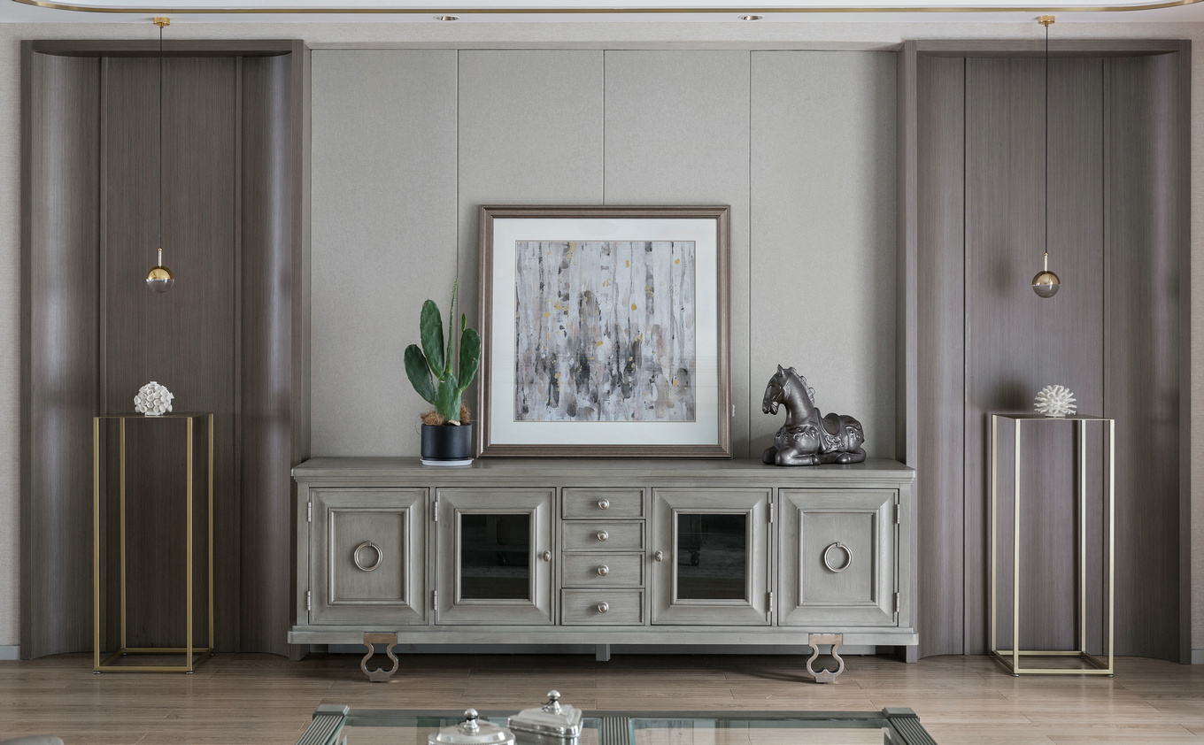 美式轻奢风格家装设计室内装修效果图-餐边柜 美式轻奢风格家装设计室内装修效果图-餐边柜