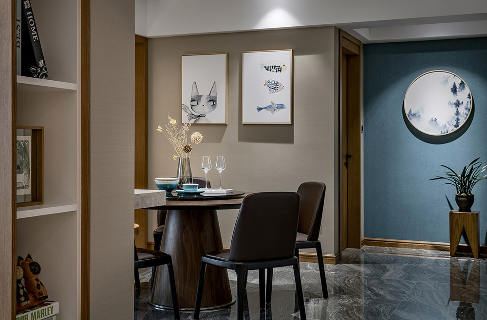 现代简约风格室内装修设计效果图-保利碧桂园悦公馆三居176平米-室内装修设计餐厅 现代简约风格室内装修设计效果图-保利碧桂园悦公馆三居176平米-室内装修设计餐厅