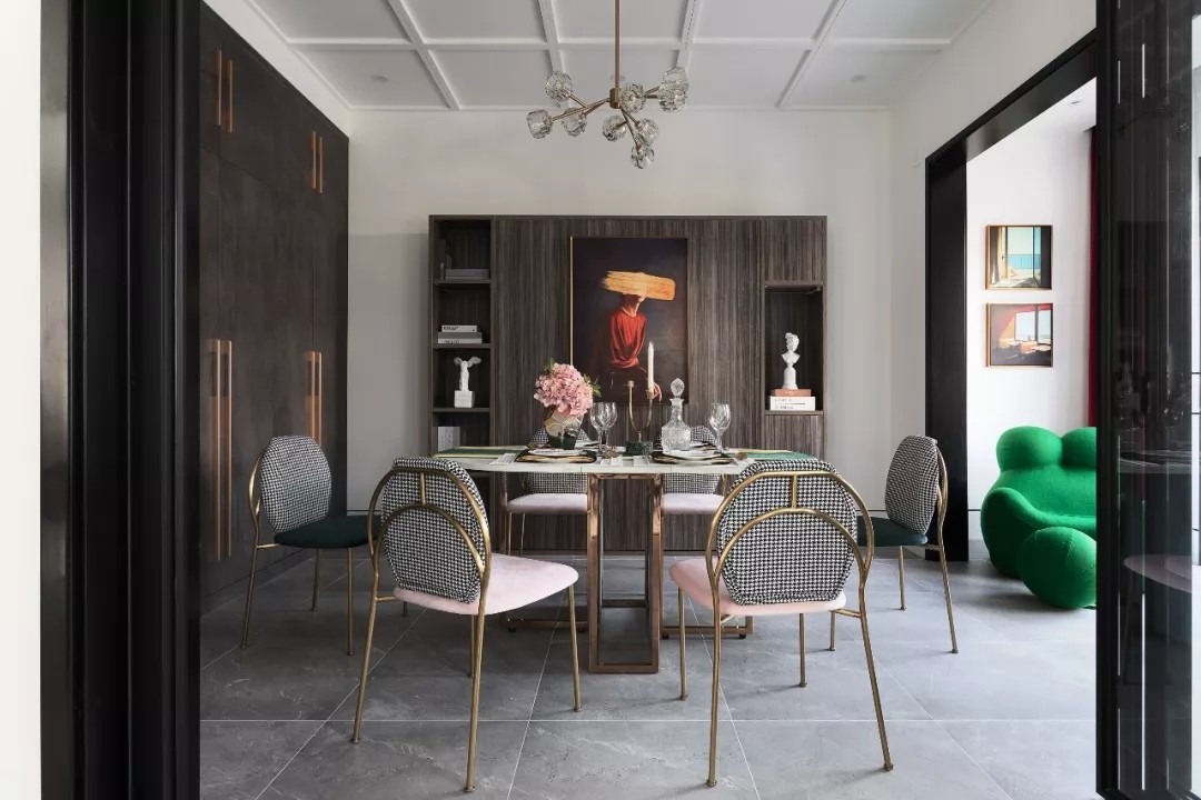 装修公司轻奢风格别墅装修效果图-餐厅 装修公司轻奢风格别墅装修效果图-餐厅