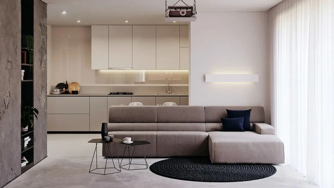 装修案例现代简约风格室内装修效果图-客厅 装修案例现代简约风格室内装修效果图-客厅