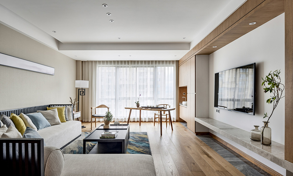 现代简约风格室内装修设计效果图-保利碧桂园悦公馆三居176平米-室内装修设计客厅 现代简约风格室内装修设计效果图-保利碧桂园悦公馆三居176平米-室内装修设计客厅