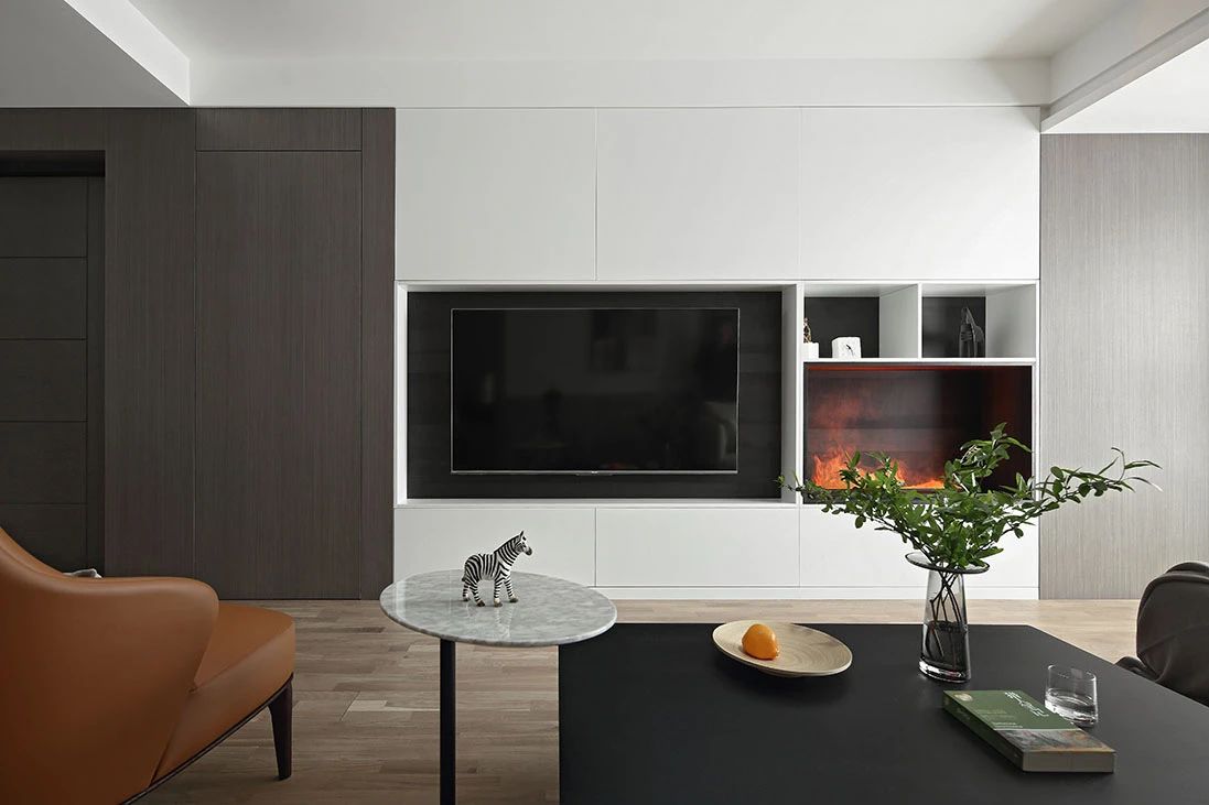 现代简约风格室内设计家装案例-客厅电视背景墙 现代简约风格室内设计家装案例-客厅电视背景墙