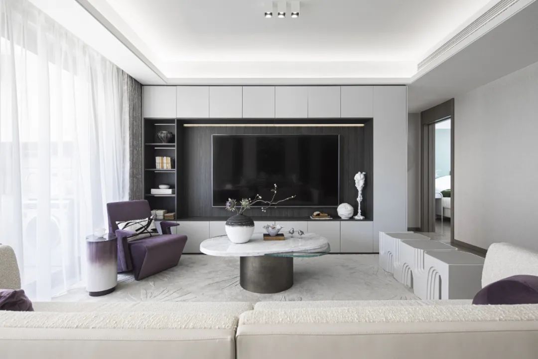 现代简约风格室内设计家装案例-客厅电视背景墙 现代简约风格室内设计家装案例-客厅电视背景墙