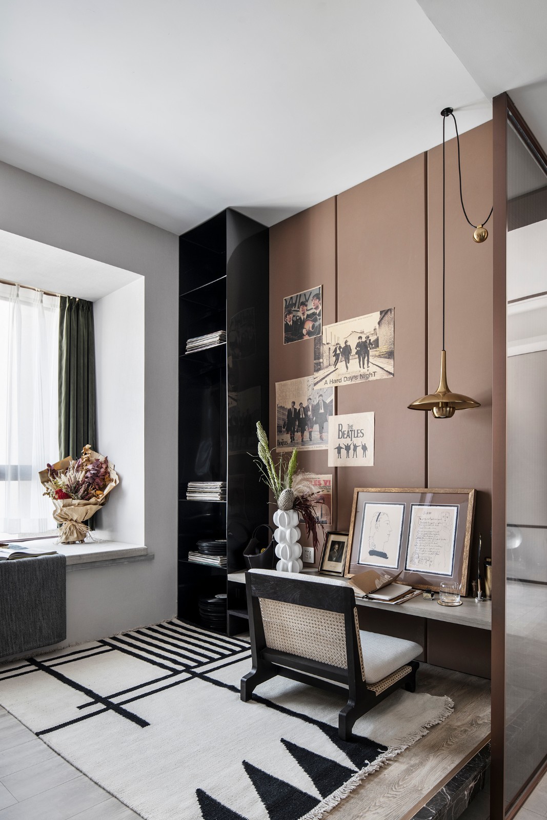 现代轻奢风格室内设计家装案例-书房 现代轻奢风格室内设计家装案例-书房