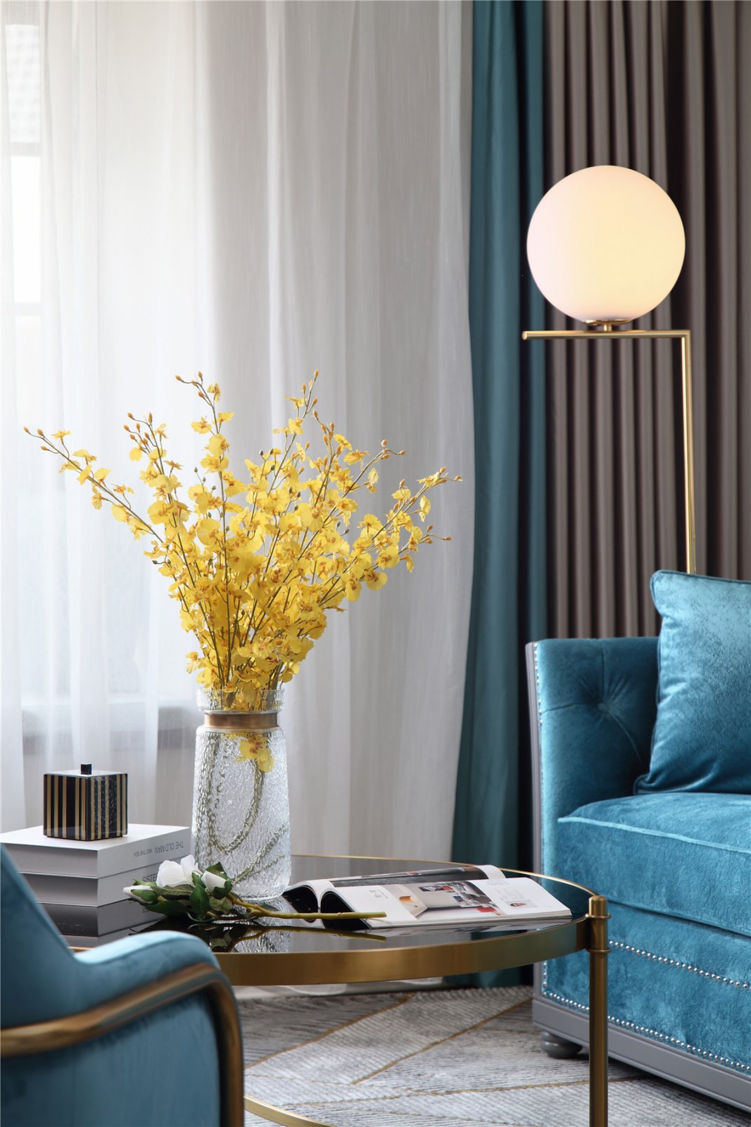 美式轻奢风格家装设计室内装修效果图-茶几 美式轻奢风格家装设计室内装修效果图-茶几